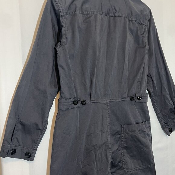 Alex Mill Women’s Jumpsuit XS Iron Grey Cotton Long Sleeves Button Pockets - Picture 15 of 16